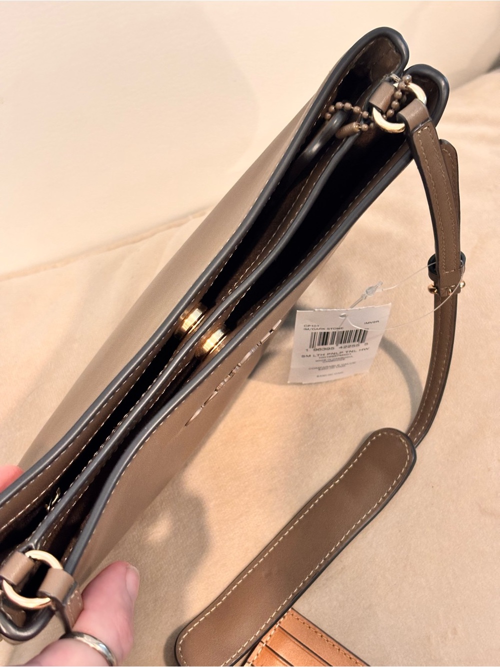 COACH Penelope Brown Saddle Shoulder Bag NWT $350+ - Picture 11 of 15